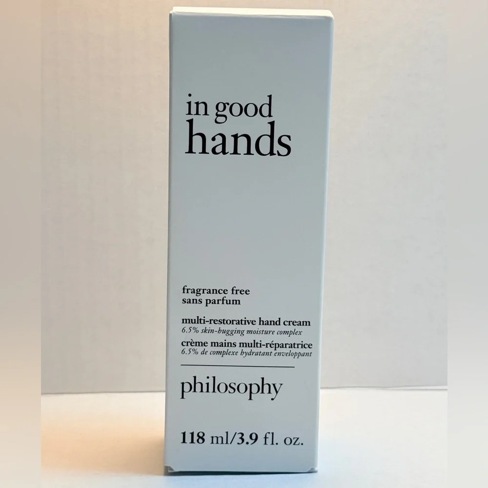 Philosophy 3.9 oz In Good Hands. Multi-Restorative Hand Cream - UNSCENTED -NEW - Picture 2 of 3